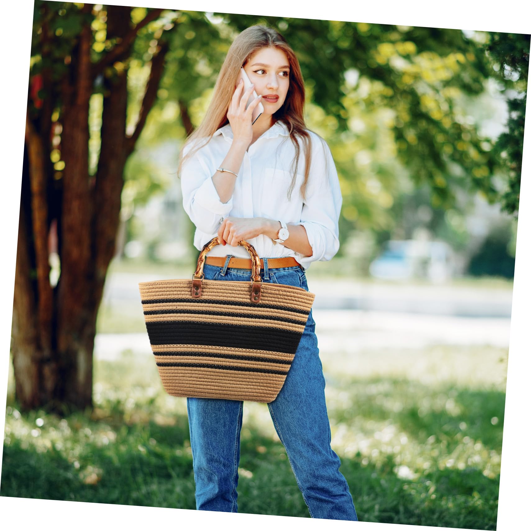 Healeved Borsa Tote Intrecciata da Donna in Paglia Naturale, Borsa a Mano e Tracolla Leggera per Spiaggia Estiva e Viaggi di Piacere, Ampia Capacità e Design Artigianale Unicità