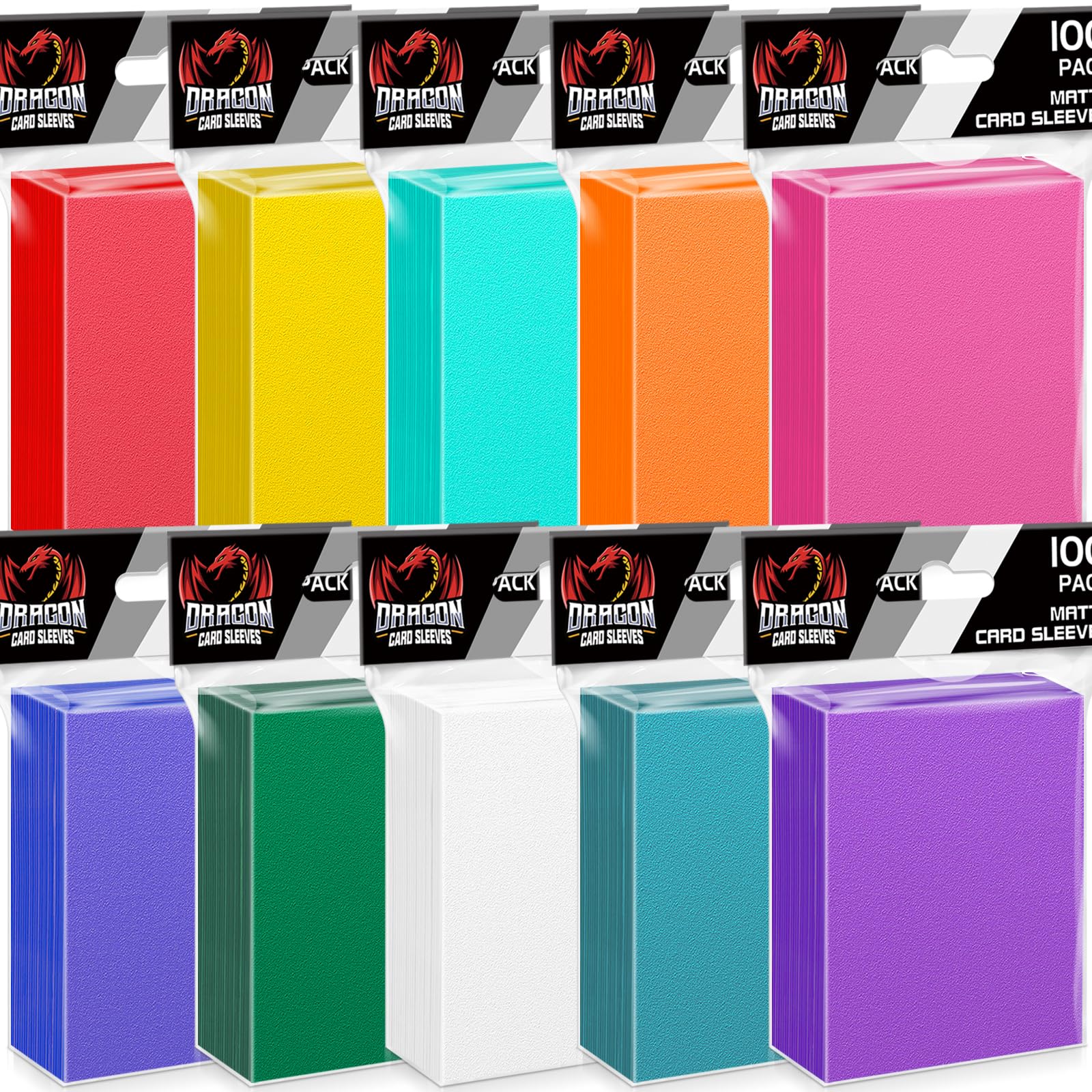 Amazon.com: 1000 Count Card Sleeves Toploaders for Trading Cards, 10 Colors  Soft Baseball Card Sleeve for Standard Cards, Fit for MTG, Football Card, Sports  Cards,Game Cards : Toys & Games