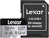 Lexar 512GB Professional Silver Plus Micro SD Card UHS-I C10 U3 V30 Full HD & 4K Max 205150MBs microSDXC Memory Card for Videographers and Gamers LMSSIPL512G-BNANU
