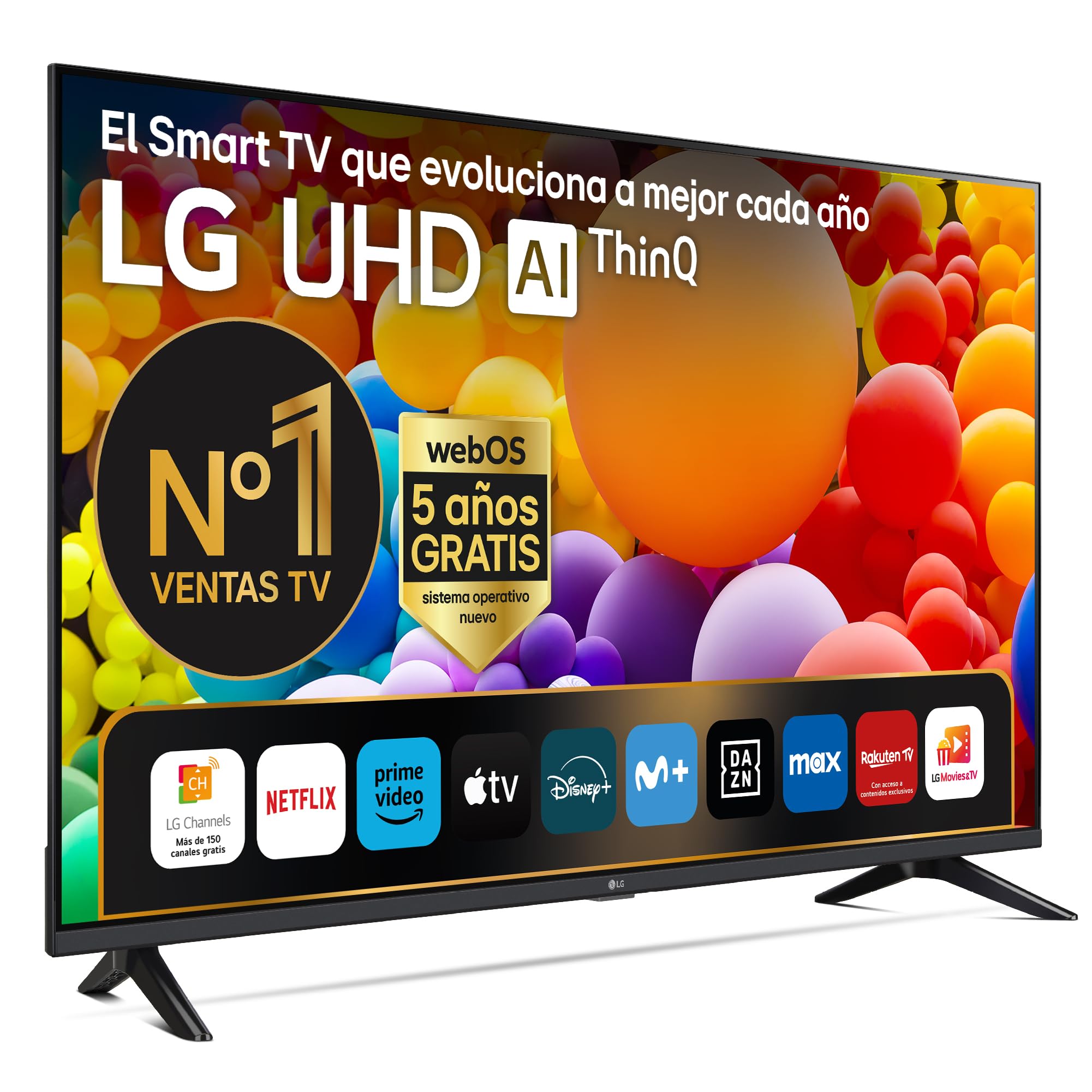 LG 65UT73006LA 65 ",UHD 4K, Serie UT73, Smart TV, WebOS24, Procesador a5, HDR10, Dolby Digital Plus, SmartTV, 3840x2160, Negro