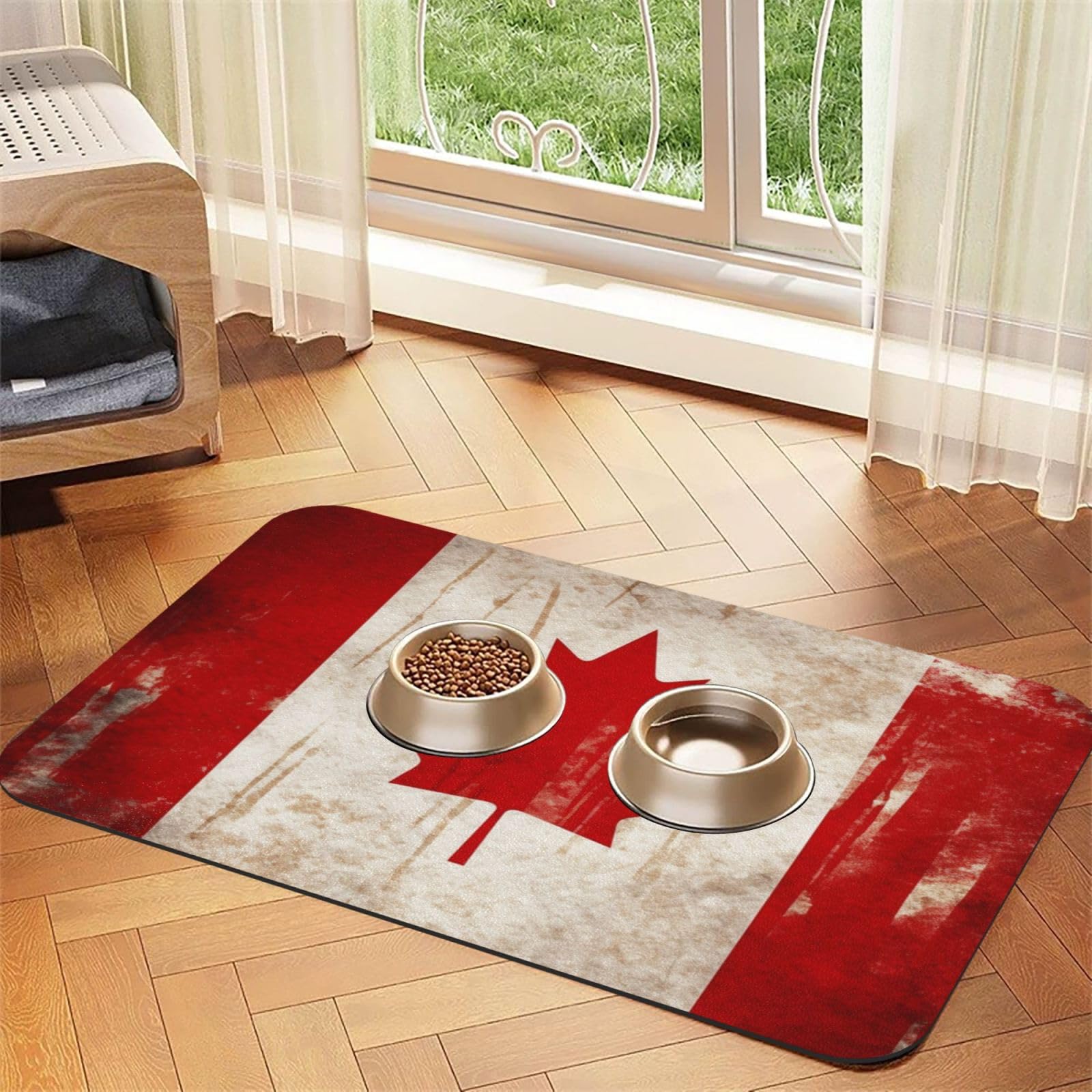 Tapis de nourriture pour chien vintage 40x61 cm tapis d'alimentation