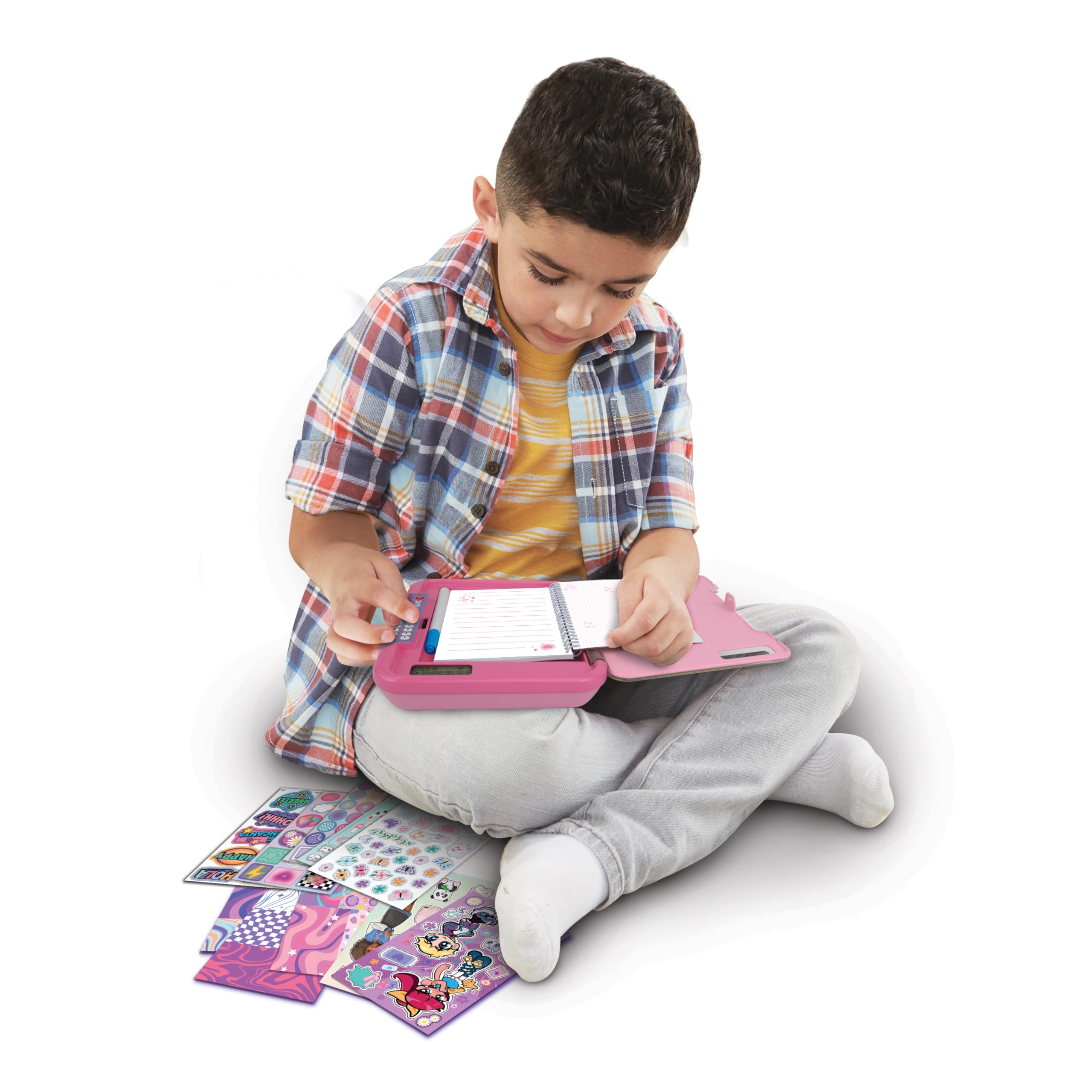 VTech - KidiSecrets 365 Mi Diario de audios Secretos, Guarda 365 Notas de Voz, Código Secreto, Personalizable, Incluye Cuaderno y rotulador, Regalo niños +5 año, Versión ESP
