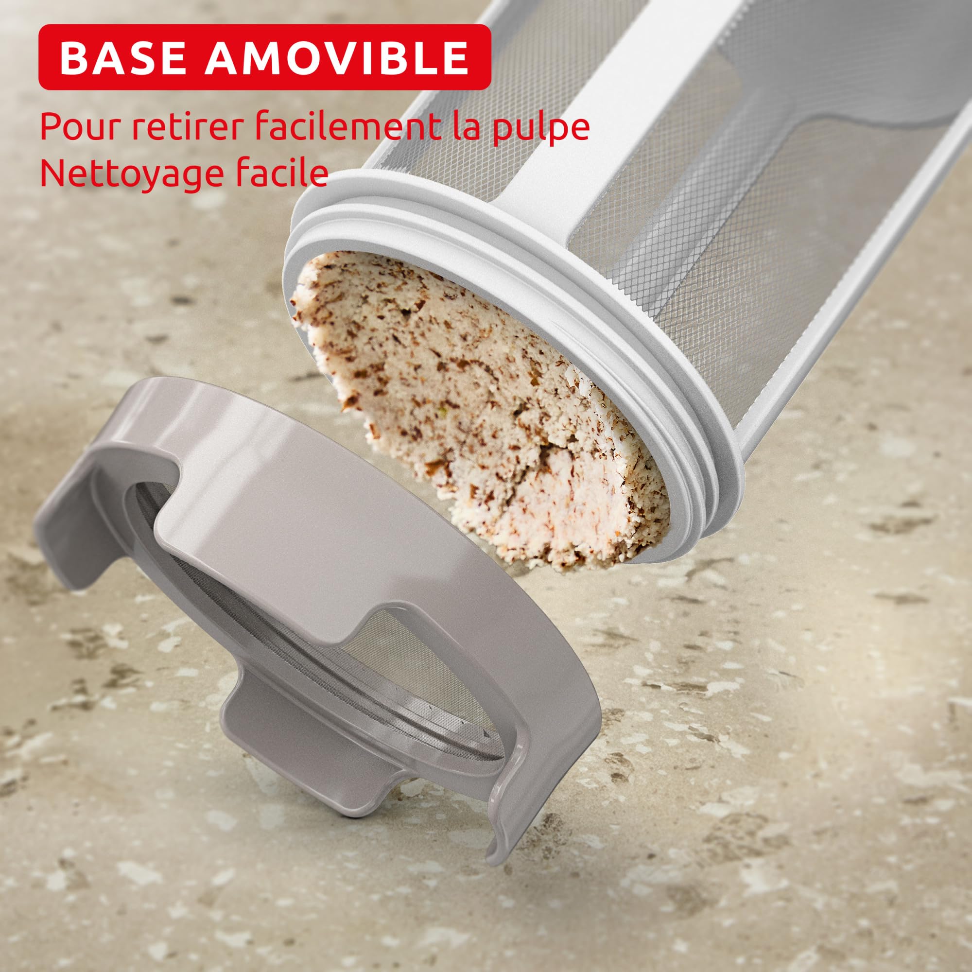 Moulinex Easy Milker & Easychef, Préparateur de lait végétal avec pied mixeur, Lames Zelkrom, 2 vitesses