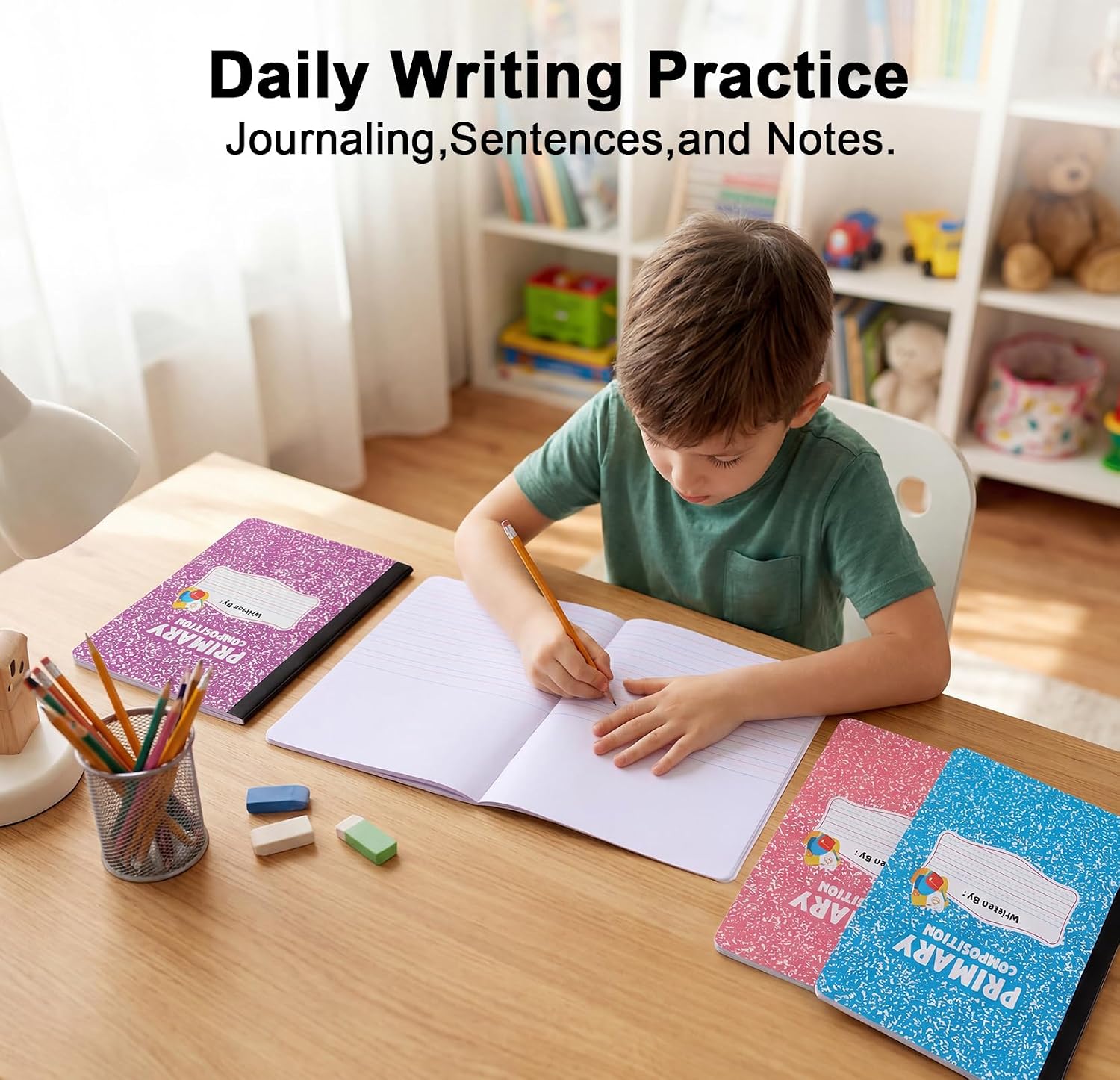 BESARME 24 Pack Primary Composition Notebook Bulk for K-2 image 5