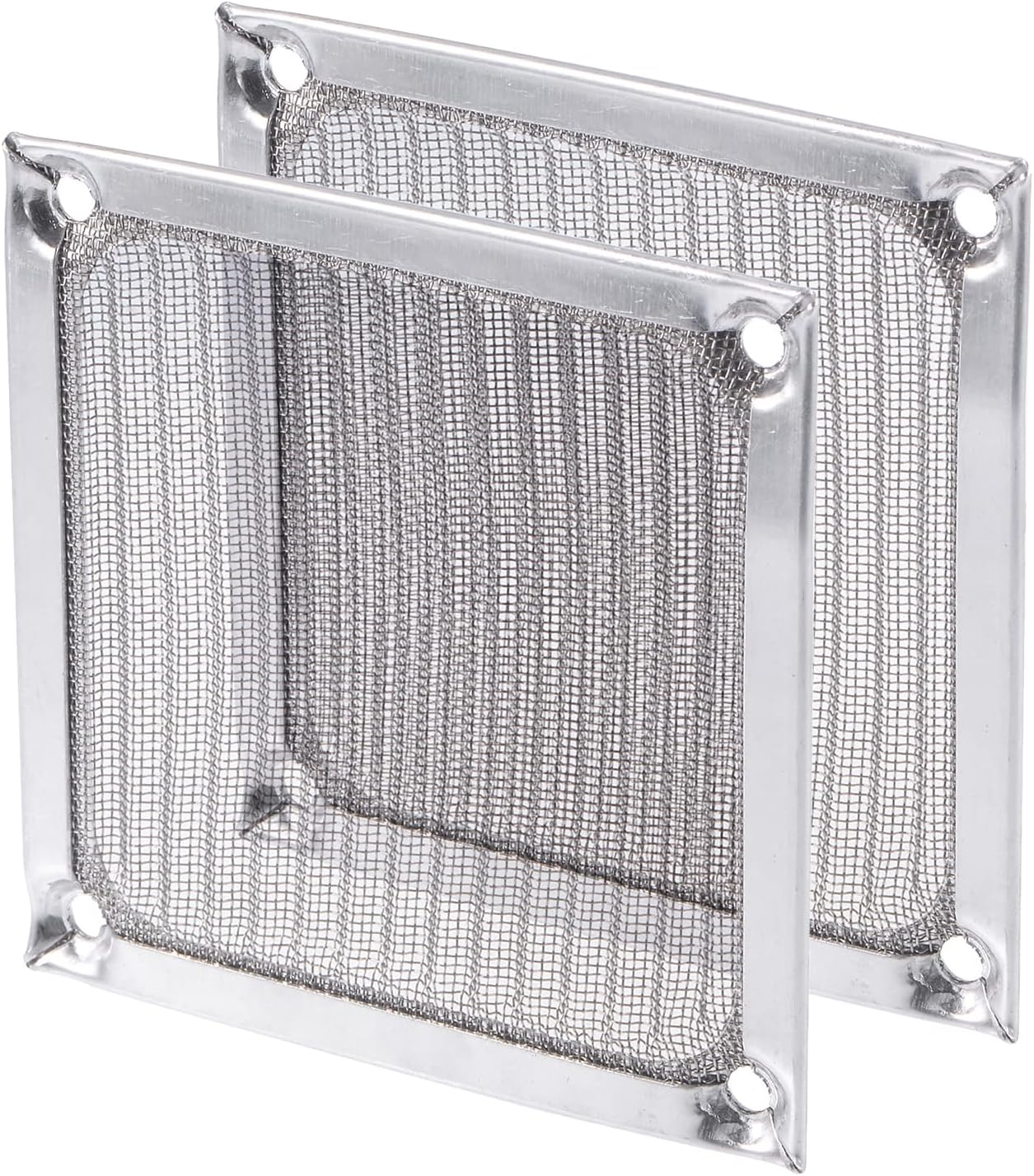 MECCANIXITY 80mm Computer Fan Filter Grills Stainless Steel Mesh Dustproof Case Cover for Computers, Pack of 2