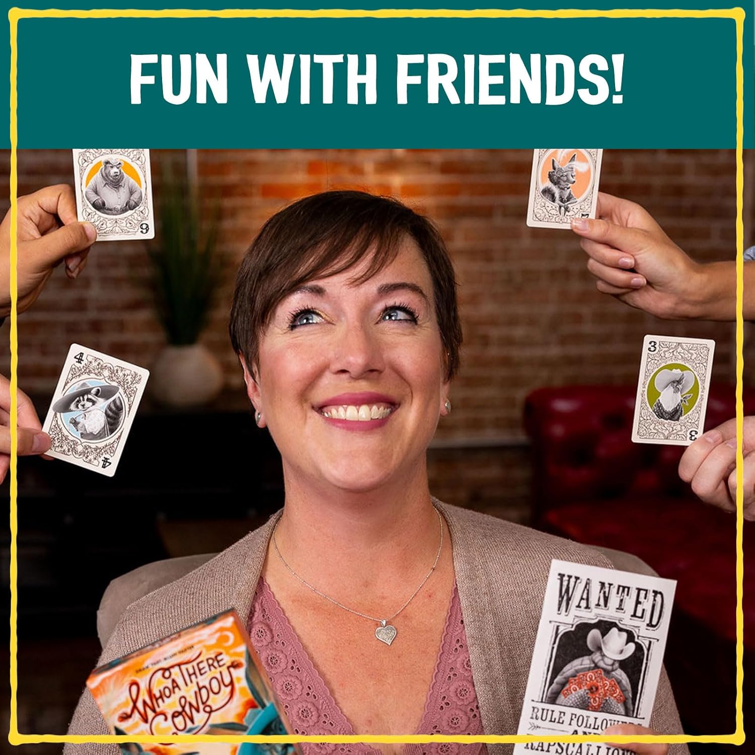 Grandpa Beck's Games Whoa There Cowboy | A Guess Who's Bluffing Card Game | from The Creators of Cover Your Assets | 2-6 Players, Ages 7+