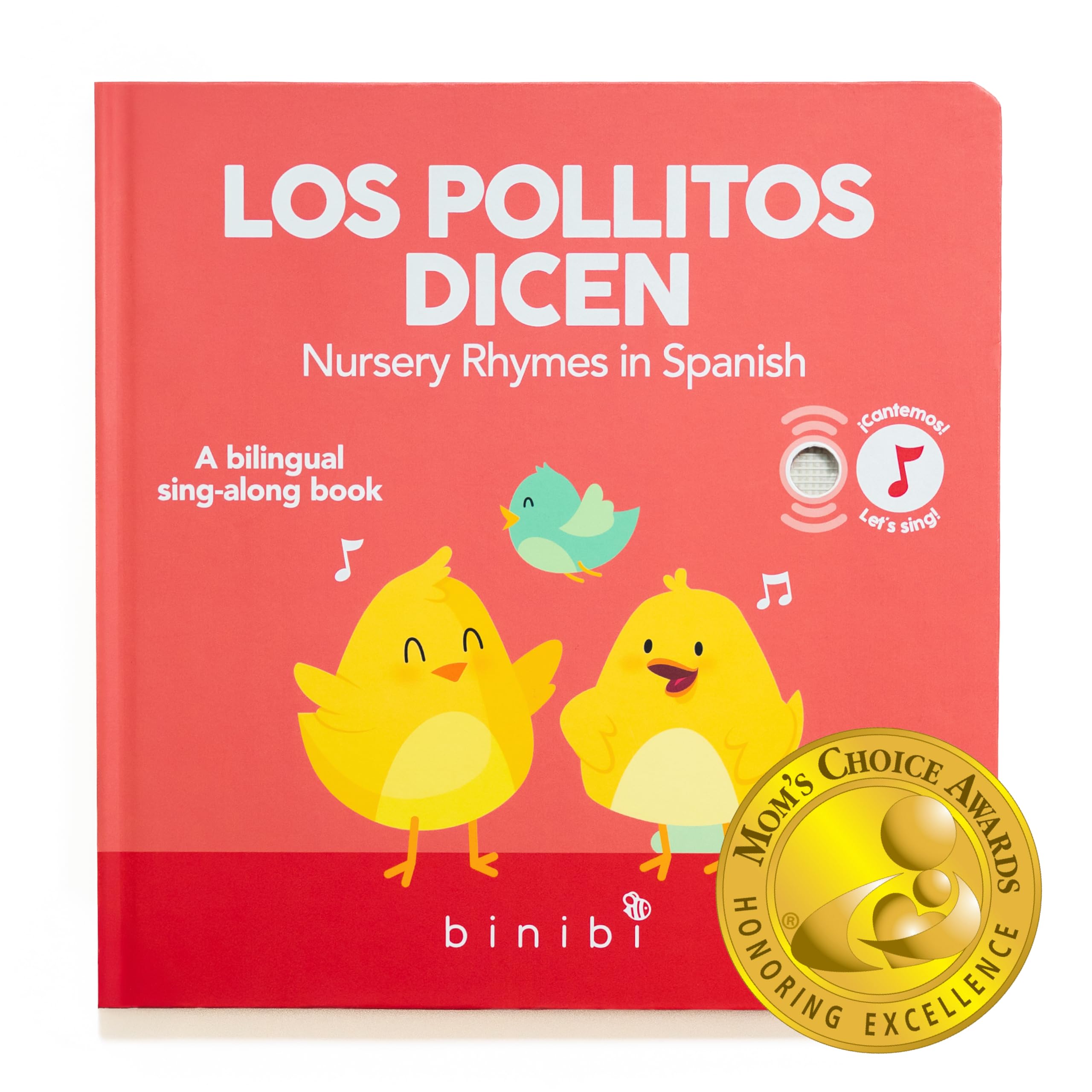Sponsored Ad - Spanish Musical Book for Babies & Toddlers 1-3 Los Pollitos Dicen & Other Nursery Rhymes | Spanish Learning for Kids | Bilingual Children's Book | Libro en español para bebés
