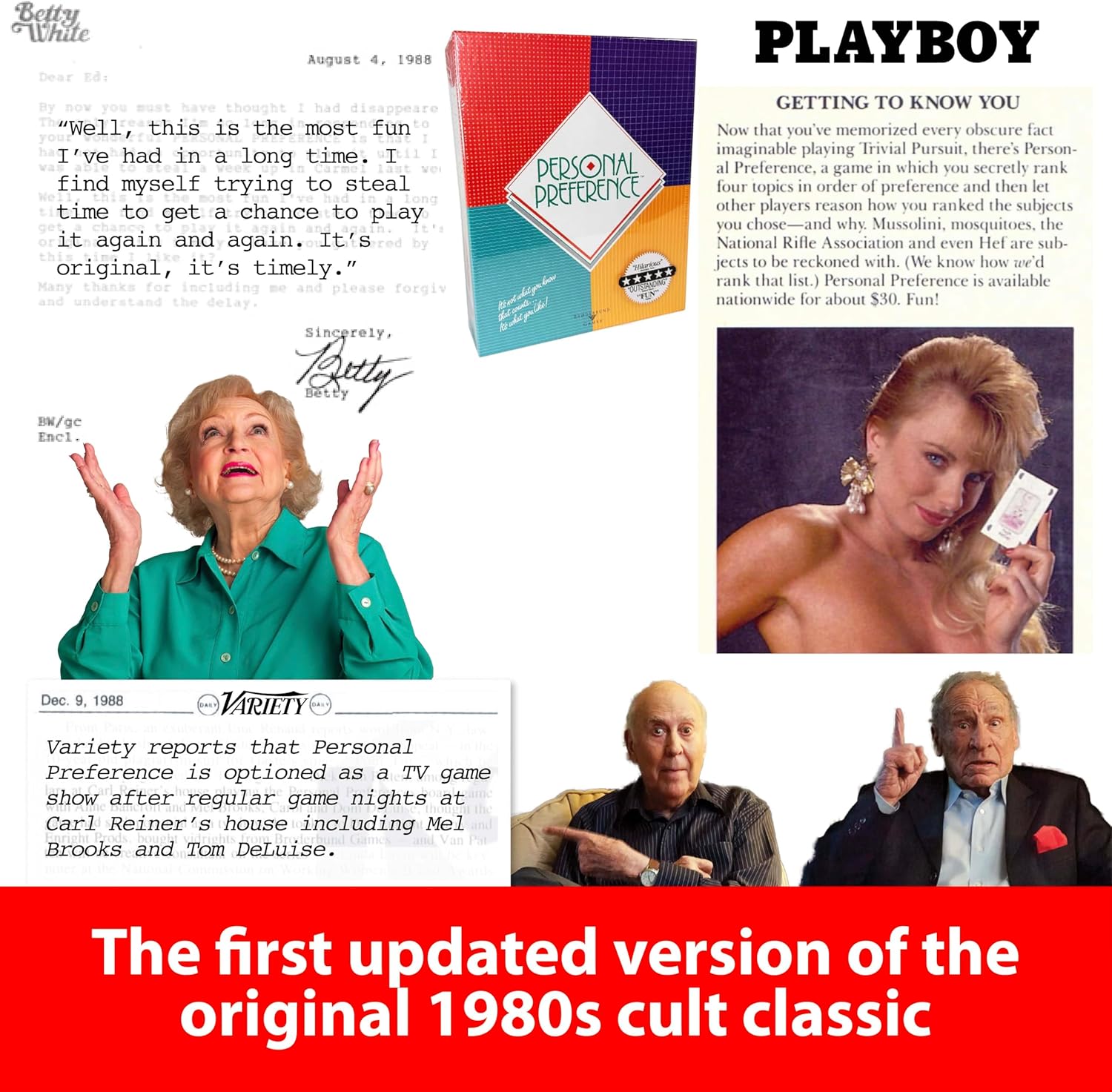 Board Game - The Original Preference Ranking Family Party Game from The 1980s, with 750 All New Cards, 'How Well Do You Really Know Each Other', 2-12 Players (Updated Edition)