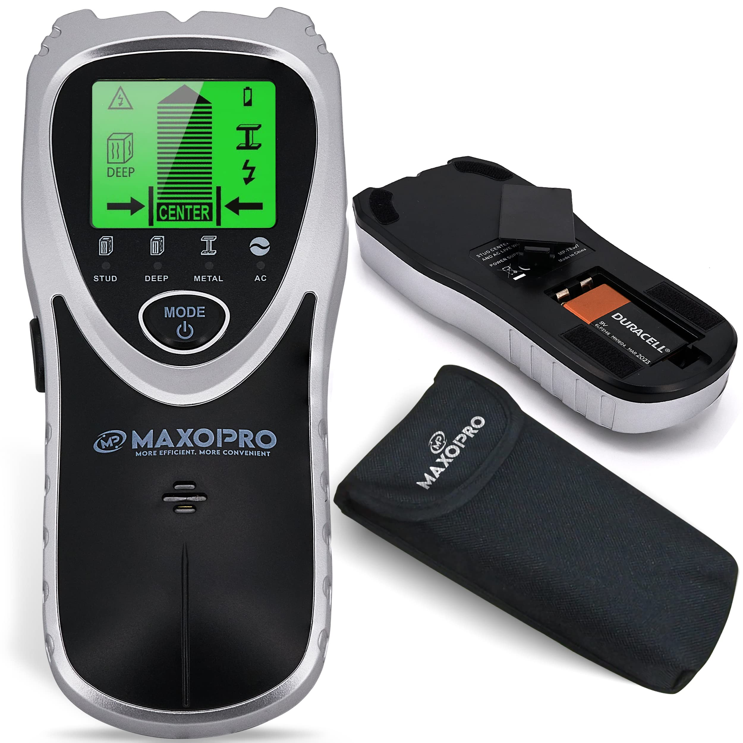 Buy MaxoPro Accurate Stud Finder Wall Scanner with Pouch 5 in 1 Multi