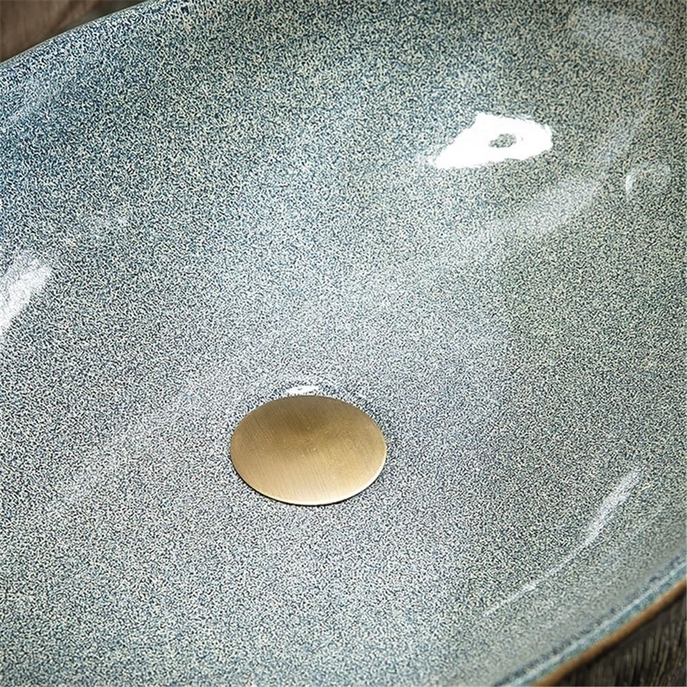 Lavabo da appoggio Oval Bathroom Sink Above Counter Porcelain Ceramic