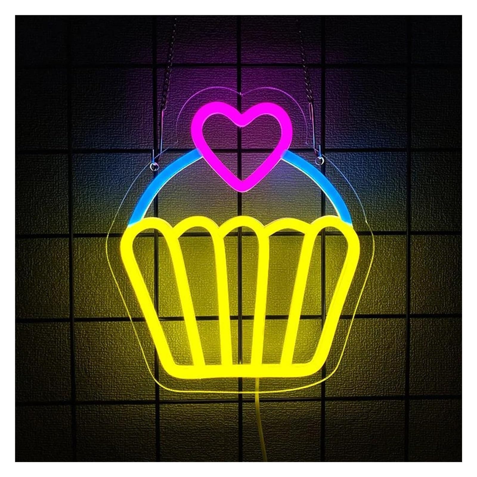XENITE Luces Art Decoration Christmas Letrero De Neón Para Pastel, Luz LED Regulable Para Negocios Postres Tiendas De Comida Restaurantes Cafeterías Fiestas De Cumpleaños Decoración 21cmx24cm