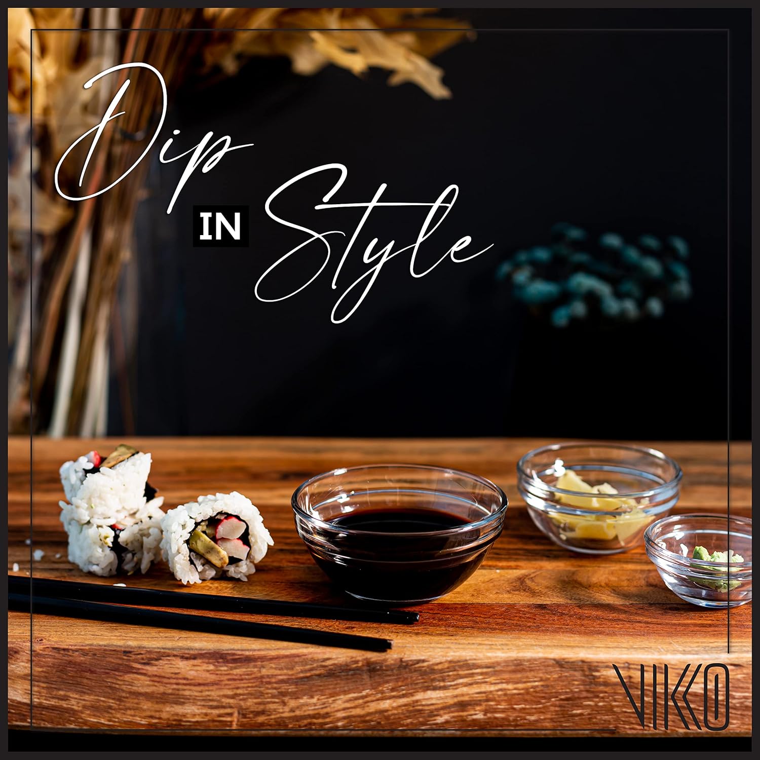 Vikko 3.5" Small Clear Mise En Place Glass Prep Bowls - Set of 12