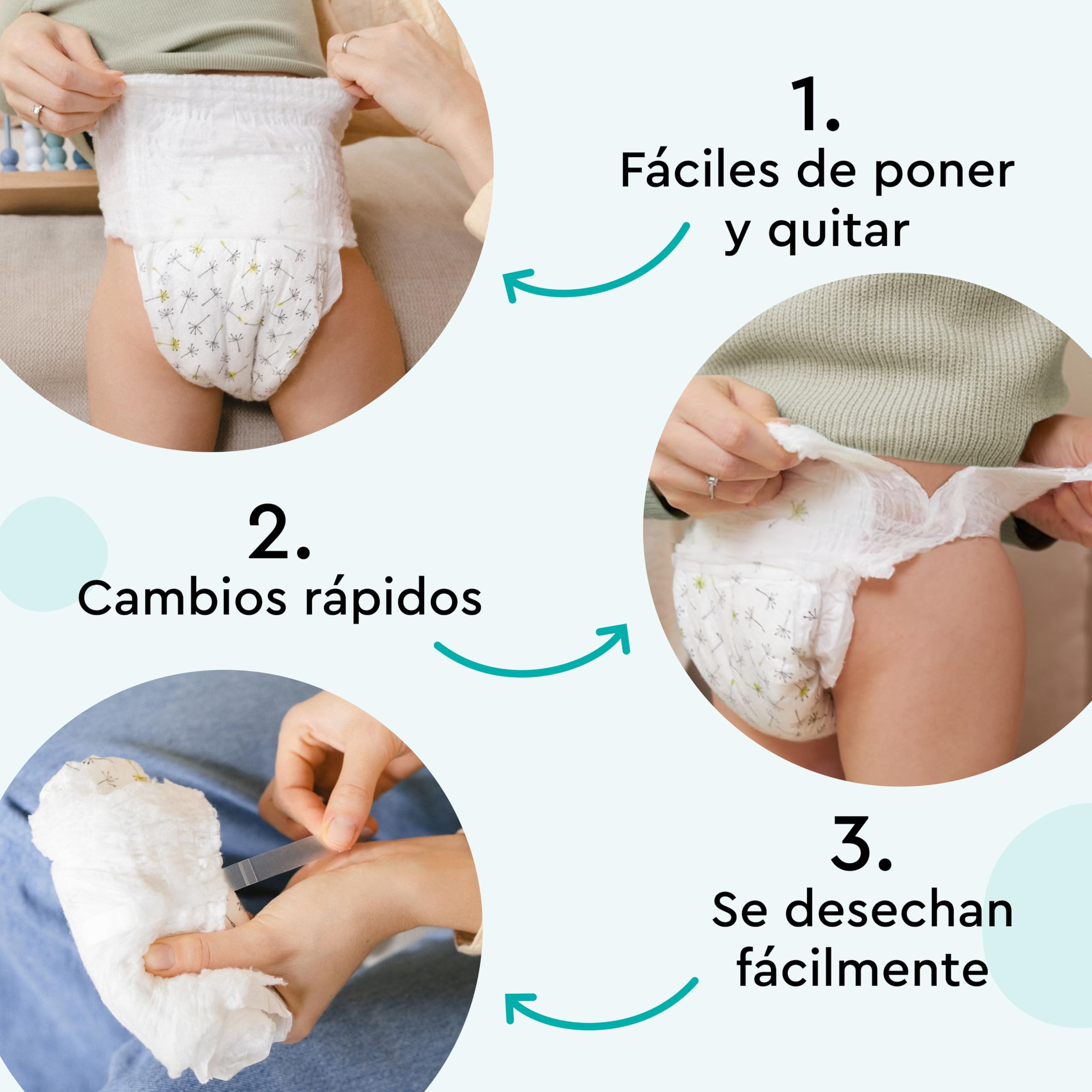 Pañales-braguita LILLYDOO - talla 8 (17+ kg), caja mensual (90 unidades), protección contra fugas, delicados con la piel, suaves, sin perfumes ni lociones, dermatológicamente testados — view 5