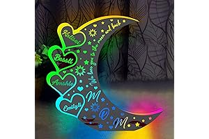 Personalized LED Mirror Moon Lamp Custom Moon Light with Names Nightlight