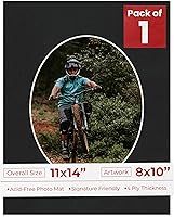 Vista 49 de Tapete de 11 x 14 pulgadas, corte biselado para fotos de 8 x 10 pulgadas, diseño de ante beige precortado, apertura de tablero ovalado, sin ácidos