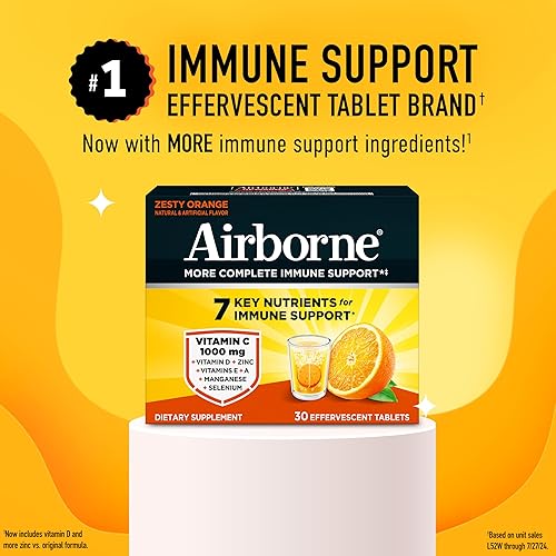 Miniatura 2 de Comprimidos efervescentes de Airborne sabor naranja, 100246, Anaranjado, 3, 1