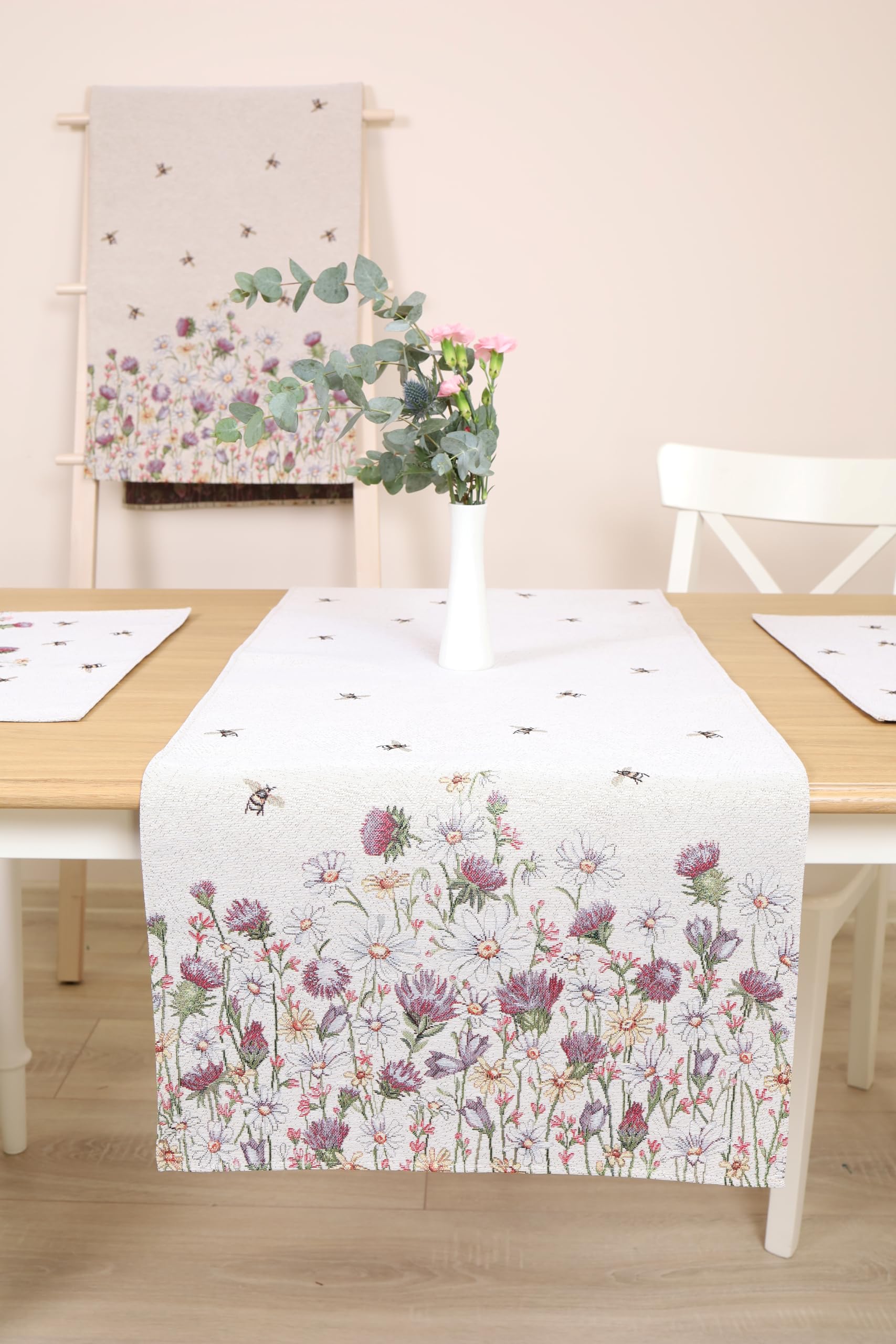 Manteles individuales lavables juego de 8 unidades, 35 x 45 cm, mantel individual de tela 100% jacquard, posavasos de alta calidad reutilizables para bodas, cumpleaños, cocinas, cafés - abejas
