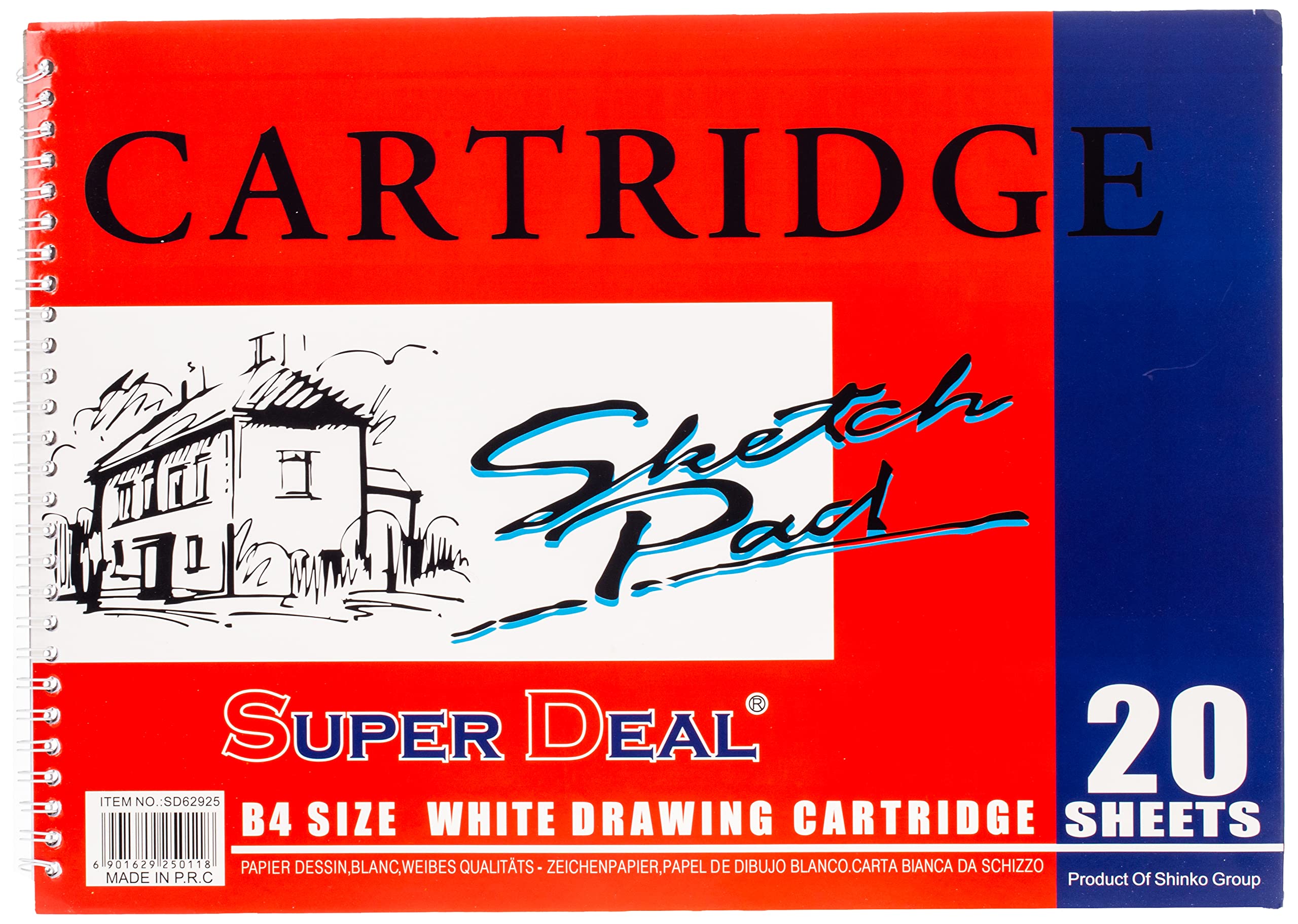 SUPER DEALB4 Drawing Book White