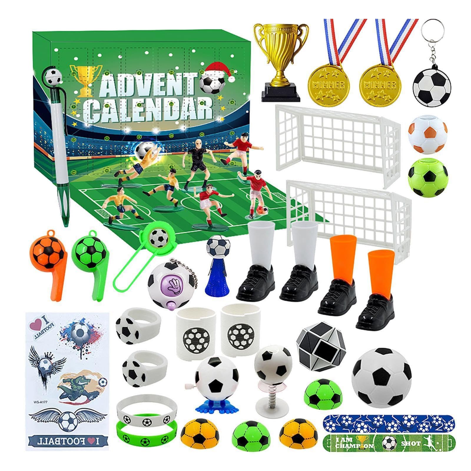 Advent Calendar 2026 Kit 24 Days Football Accessories Set Building Advent Calendars S3s Toy For Boys Teens 1389