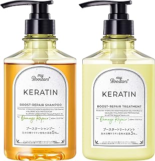 【セット買い】 マイブースターズ 【ケラチン】 シャンプー&トリートメント セット [ダメージリペア] 400ml×2 myBoostars