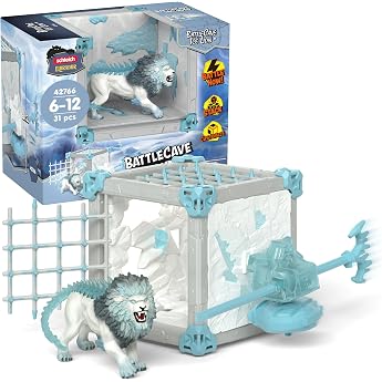SCHLEICH ELDRADOR Battle Cave Ice Lion 42766 from 7 Years 31 Pieces