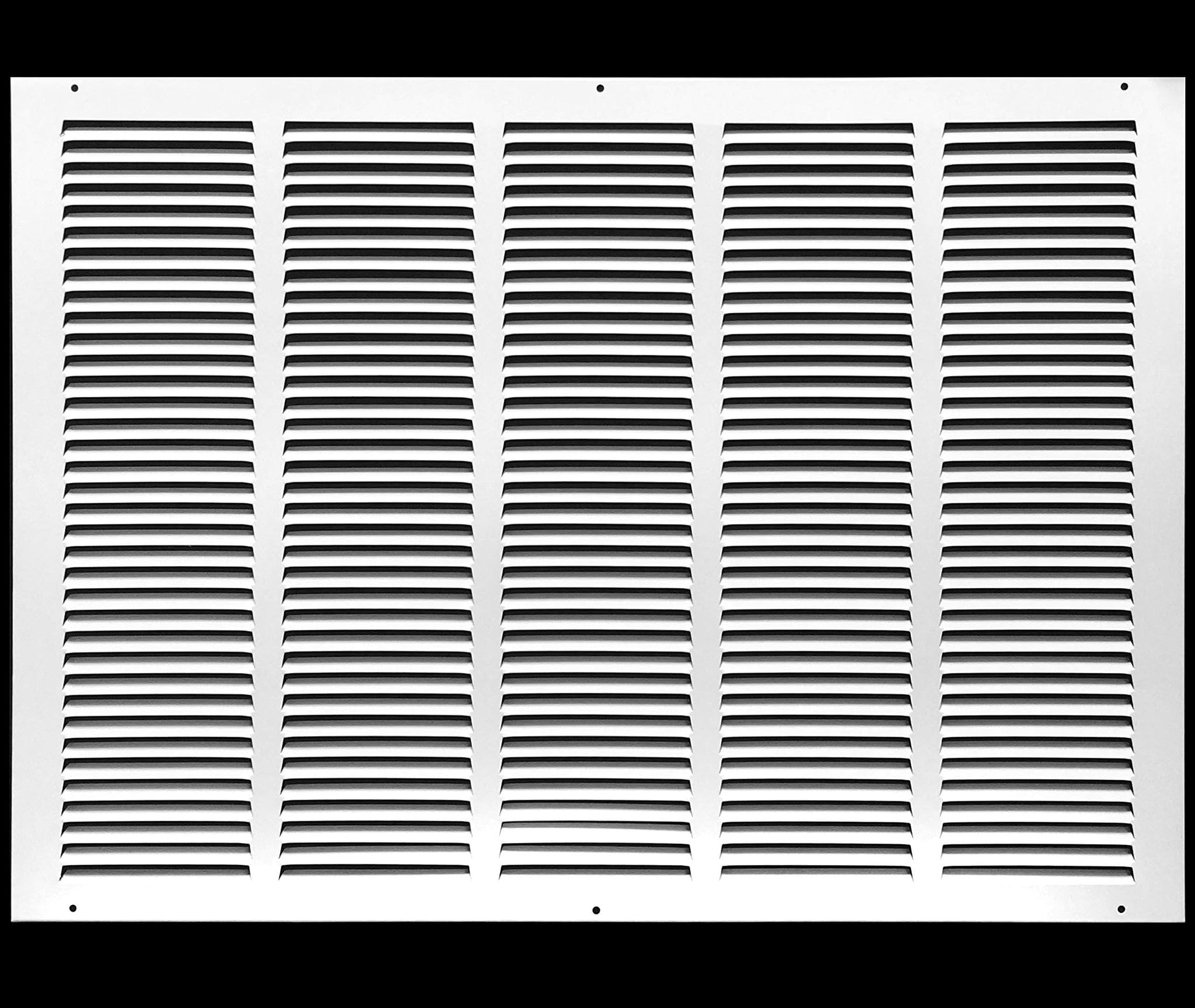 14'' x 8'' [Duct Opening] Flat Stamped Steel Return Air Grille by - Sidewall and Ceiling - HVAC Premium Vent Duct Cover - White [Overall Dimensions: 15.75''w X 9.75''h] — view 111