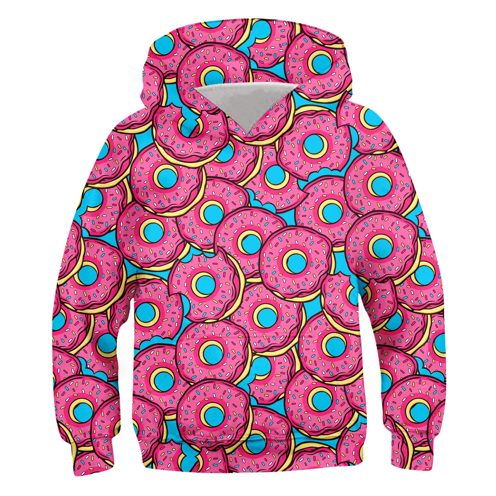 TUONROAD Boys Girls Hoodies 3D Printed Cool Hooded Lightweight 6-16T Hooded Pullover Sweatshirt for Kids
