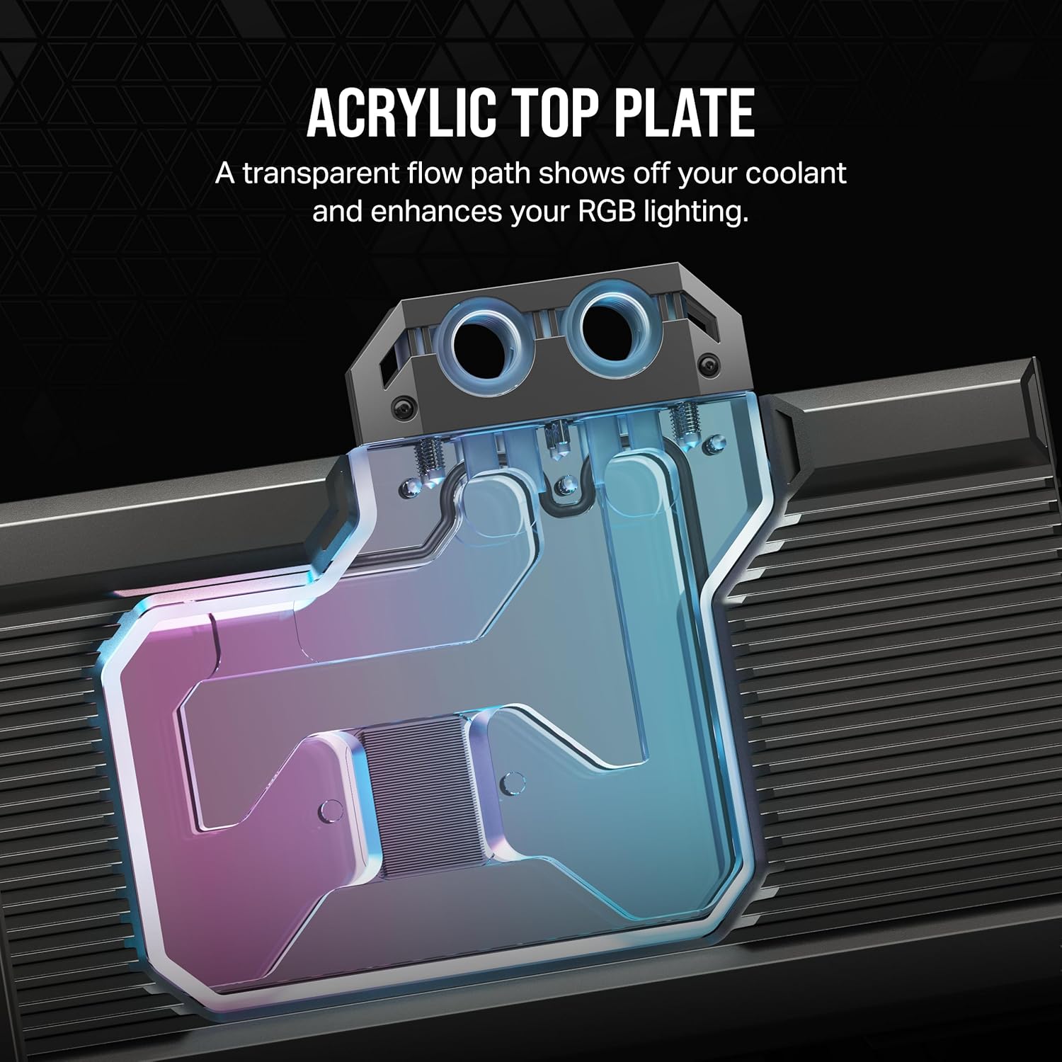 CORSAIR Hydro X Series iCUE Link XG7 RGB 4080 SUPRIM/Trio GPU Water Block - for MSI GeForce RTX 4080 Gaming SUPRIM/Trio Cards - Black, CX-9020030-WW