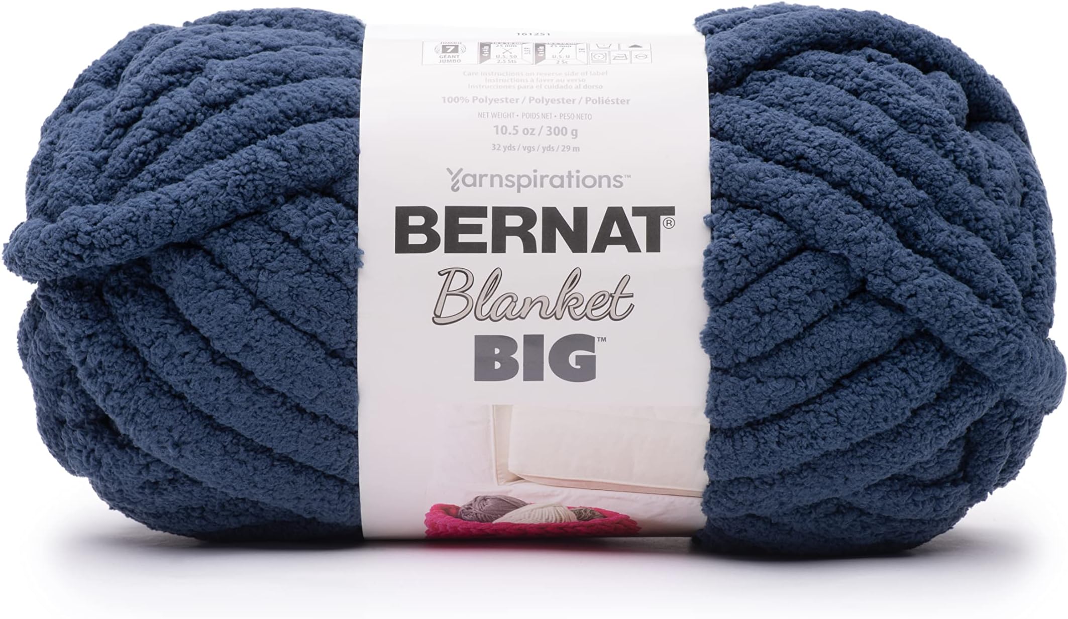 Bernat Blanket 'Big' 300g - Navy