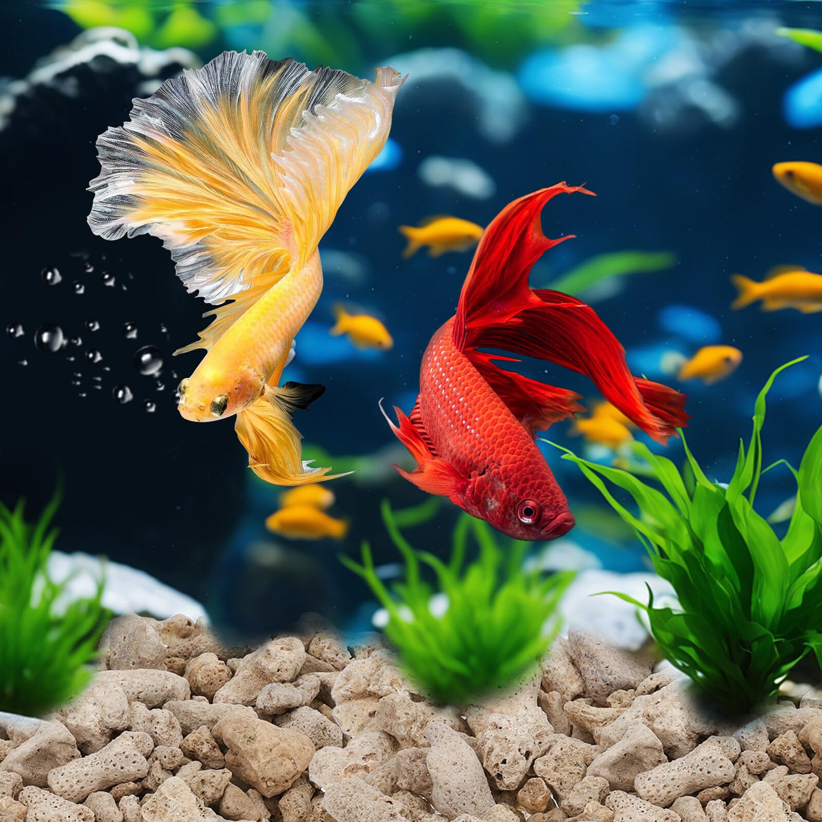 Material Filtrante de Coral Natural para Acuarios de Agua Dulce y Marinos, Filtro Reutilizable Forma Aleatoria y Función de Descomponer Impurezas en Acuarios