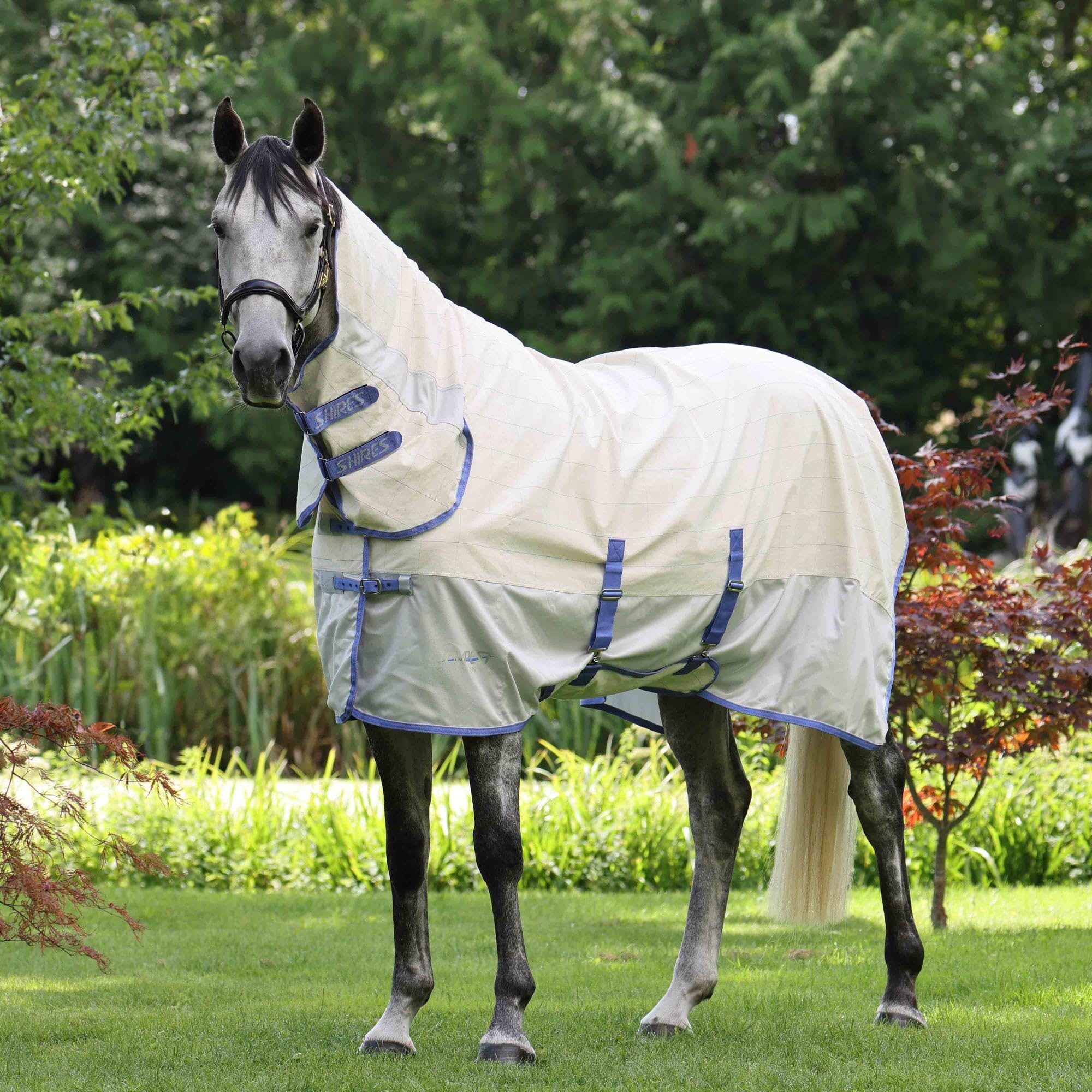 Shires Tempest Original Summer Shield with Mesh - Grey 5ft3