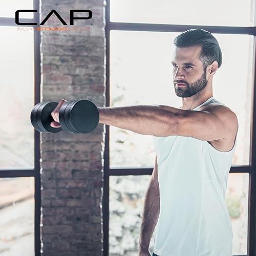 Miniatura 7 de CAP Barbell Mancuerna ajustable de 15 libras, peso compacto de hierro fundido  Múltiples opciones