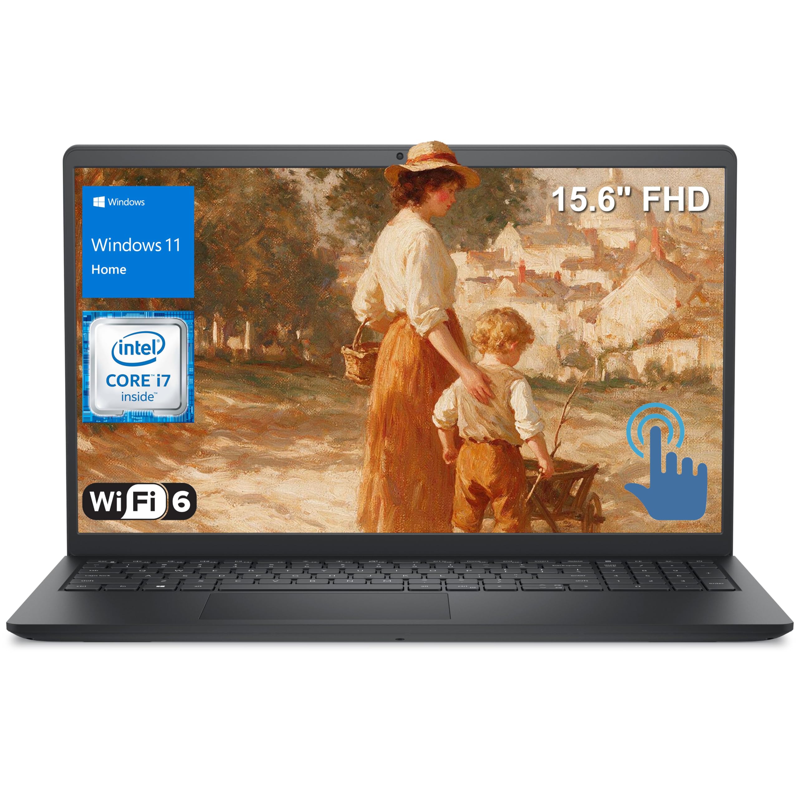 Dell 15.6" FHD Touchscreen Laptop, Intel i7 Processor, 32GB DDR5, 1TB SSD