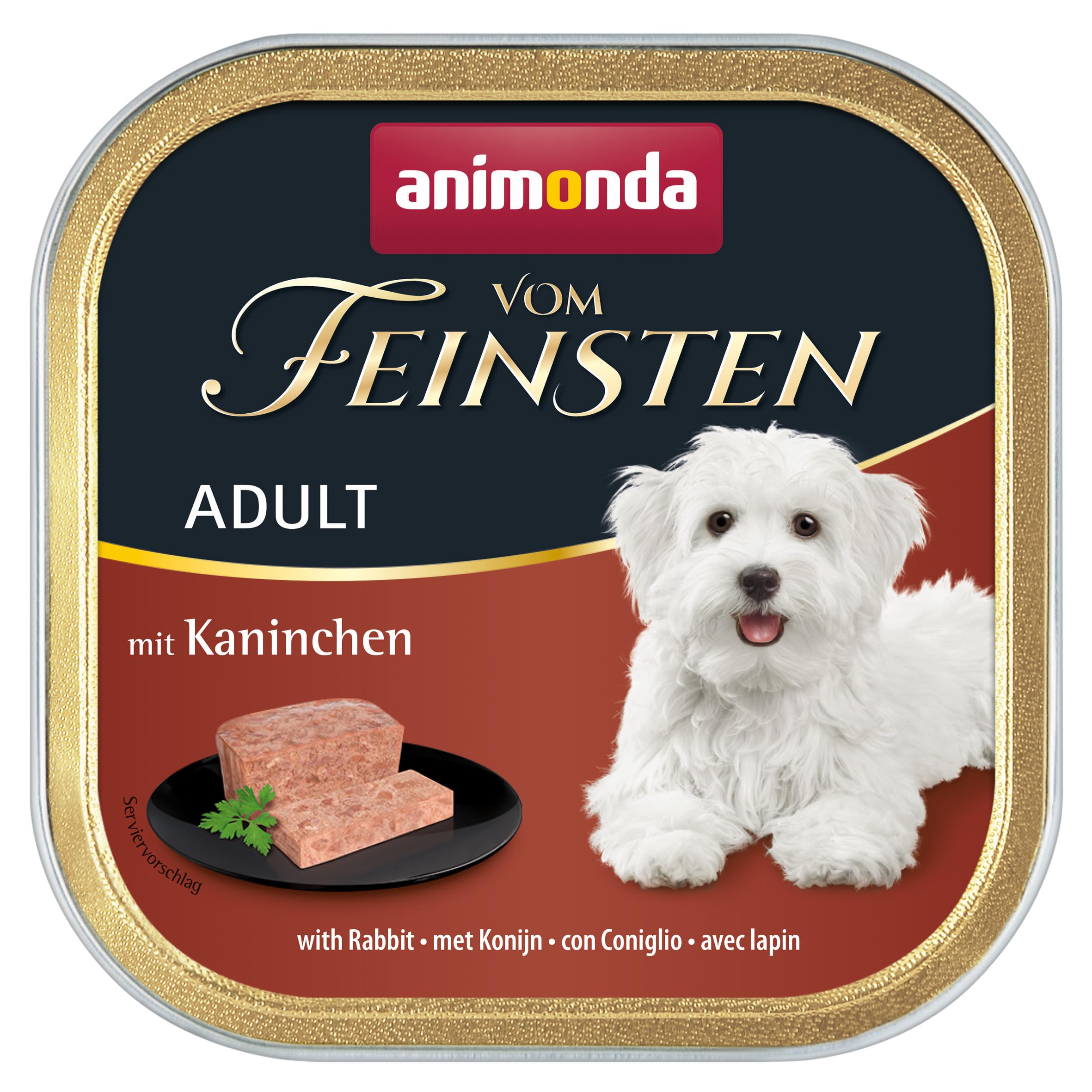 animonda vom Feinsten Hundefutter nass mit Kaninchen