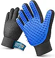 Pet Grooming Gloves – Efficient Dog & Cat Grooming Gloves 2-in-1 Deshedding - product image