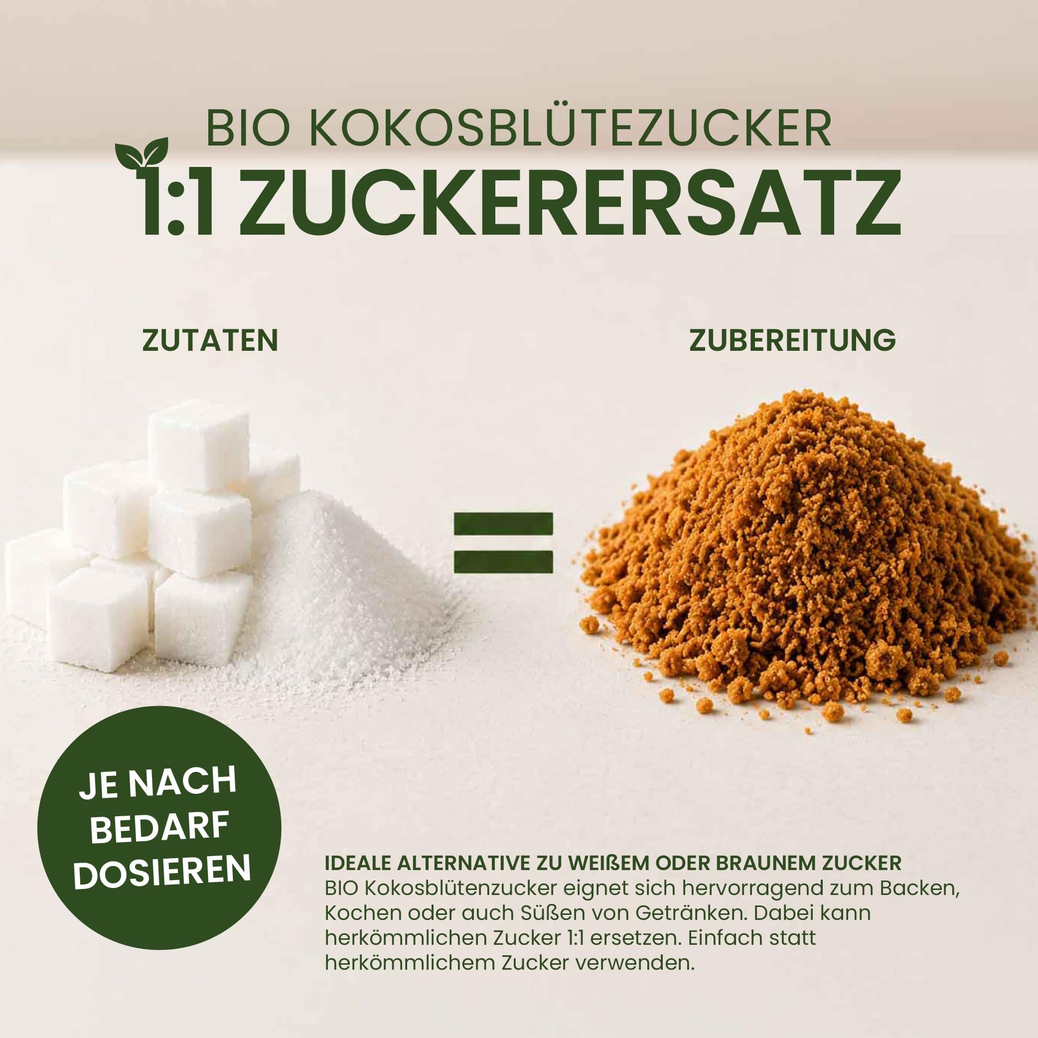 10 kg BIO Kokosblütenzucker aus kontrolliert biologischem Anbau | Zuckerersatz | natürlicher Zucker | Kokosblüten