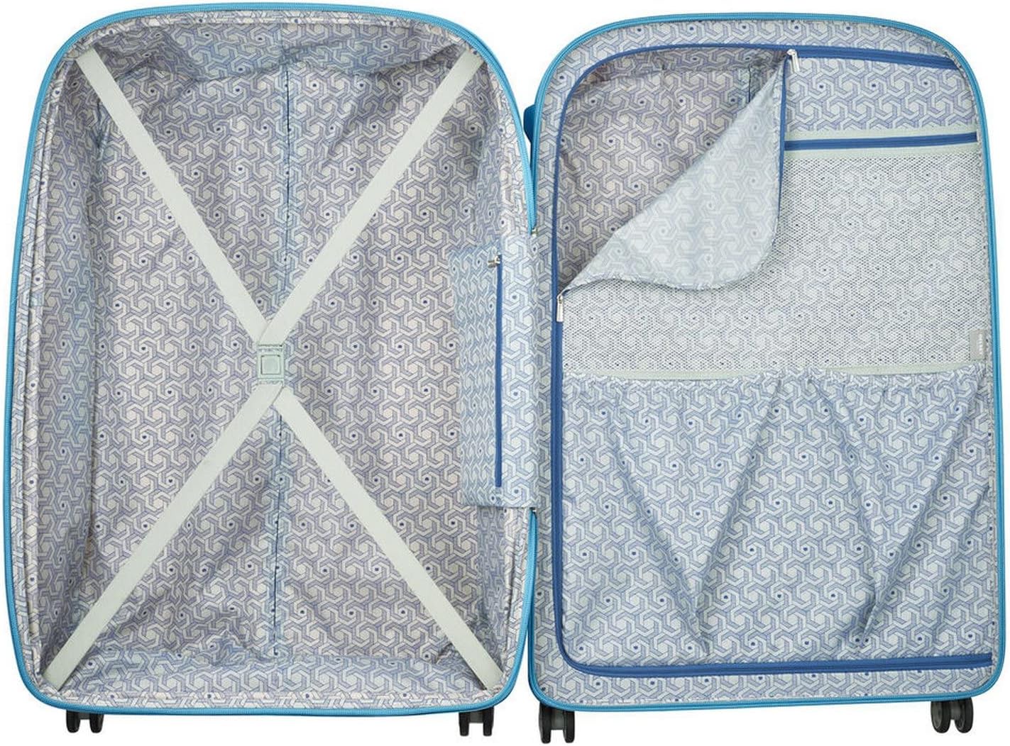 review Delsey Unisex-Adult's Suitcase, Multicolour (Gris/Azul), 86 Centimeters