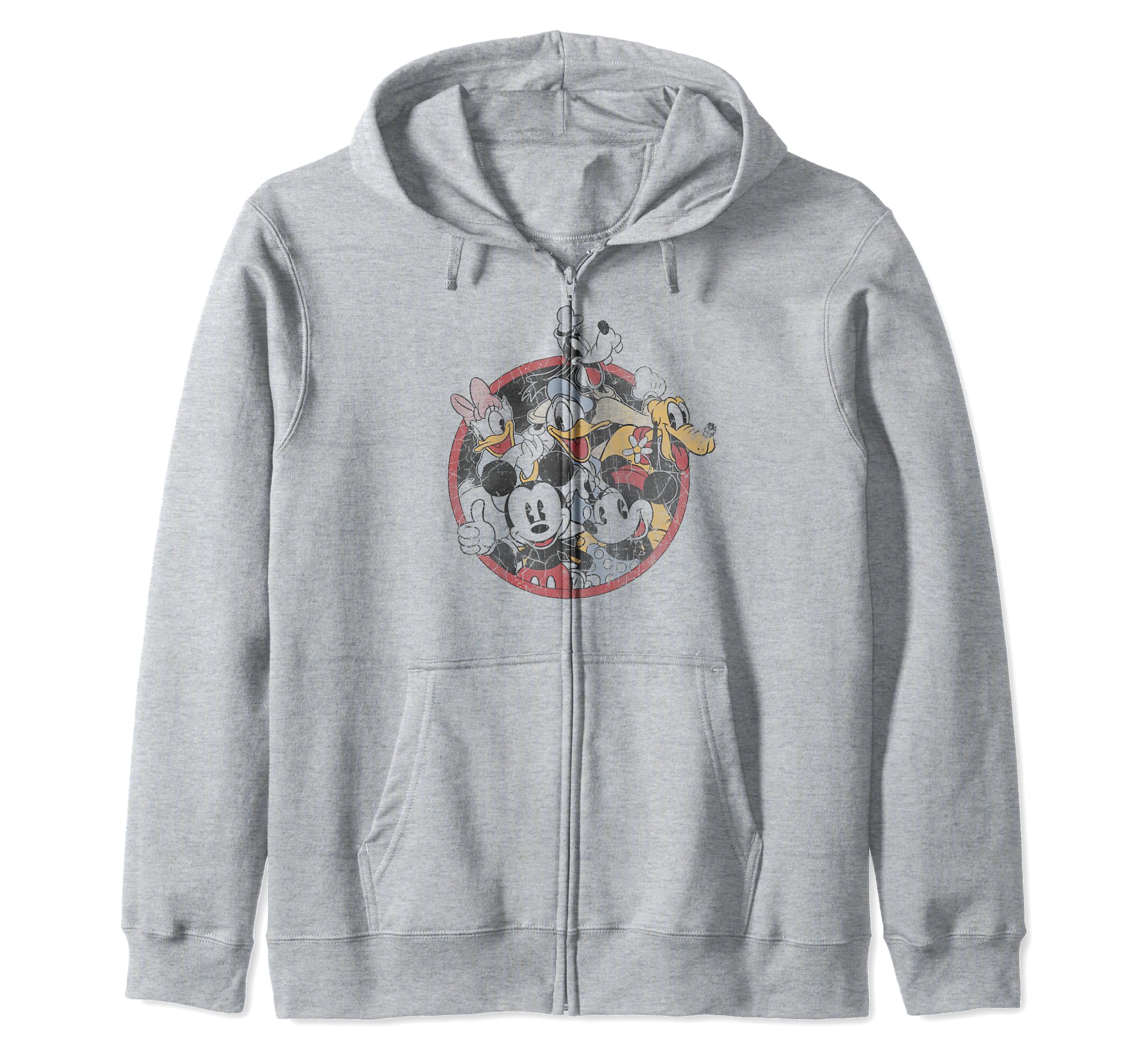 Veste Disney Mickey And Friends originale grise zippée avec capuche - 2