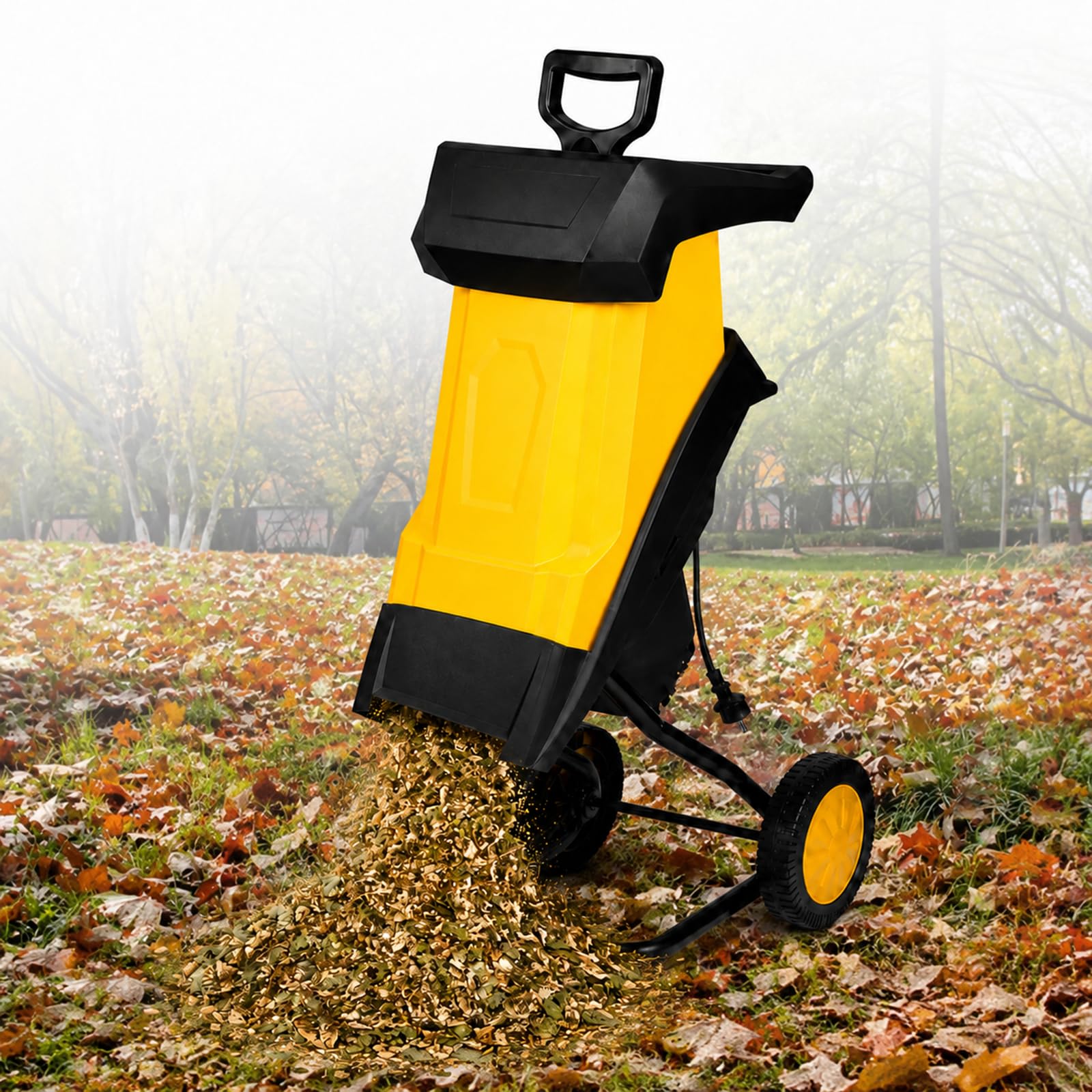 Broyeur de branches 2500 W avec câbles de 10 à 60 m et sac 30mcable
