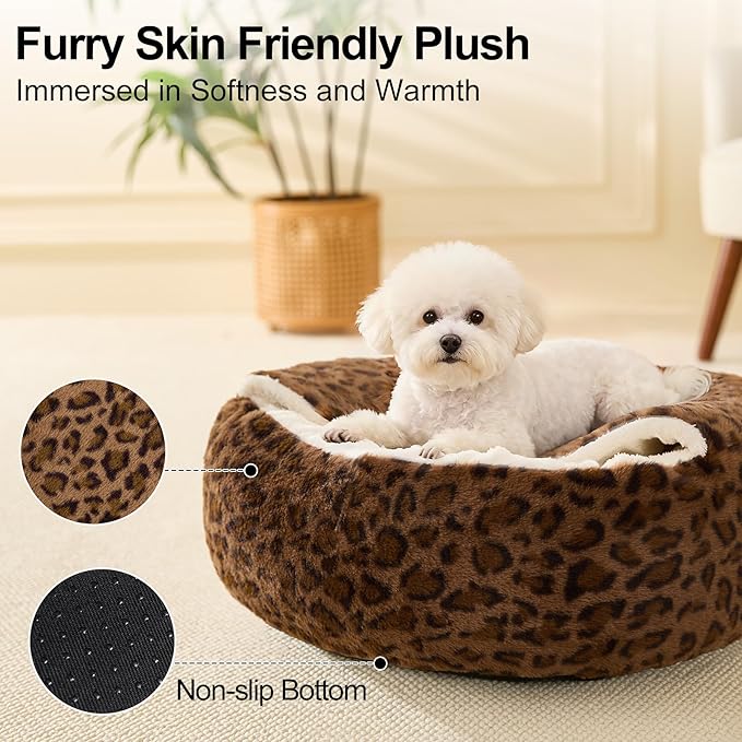 Cama Redonda para Perro Mediano 61cm Lavable Antideslizante miniatura 2