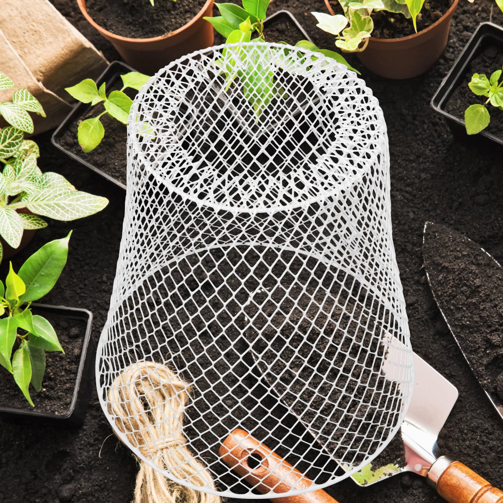 GANAZONO Cloche De Jardin Couvertures De Plantes en Cloche en Grillage Protections De Cage De Plantes en Métal Contre Les Animaux Protections De Plantes en Métal pour Empêcher Les Lapins