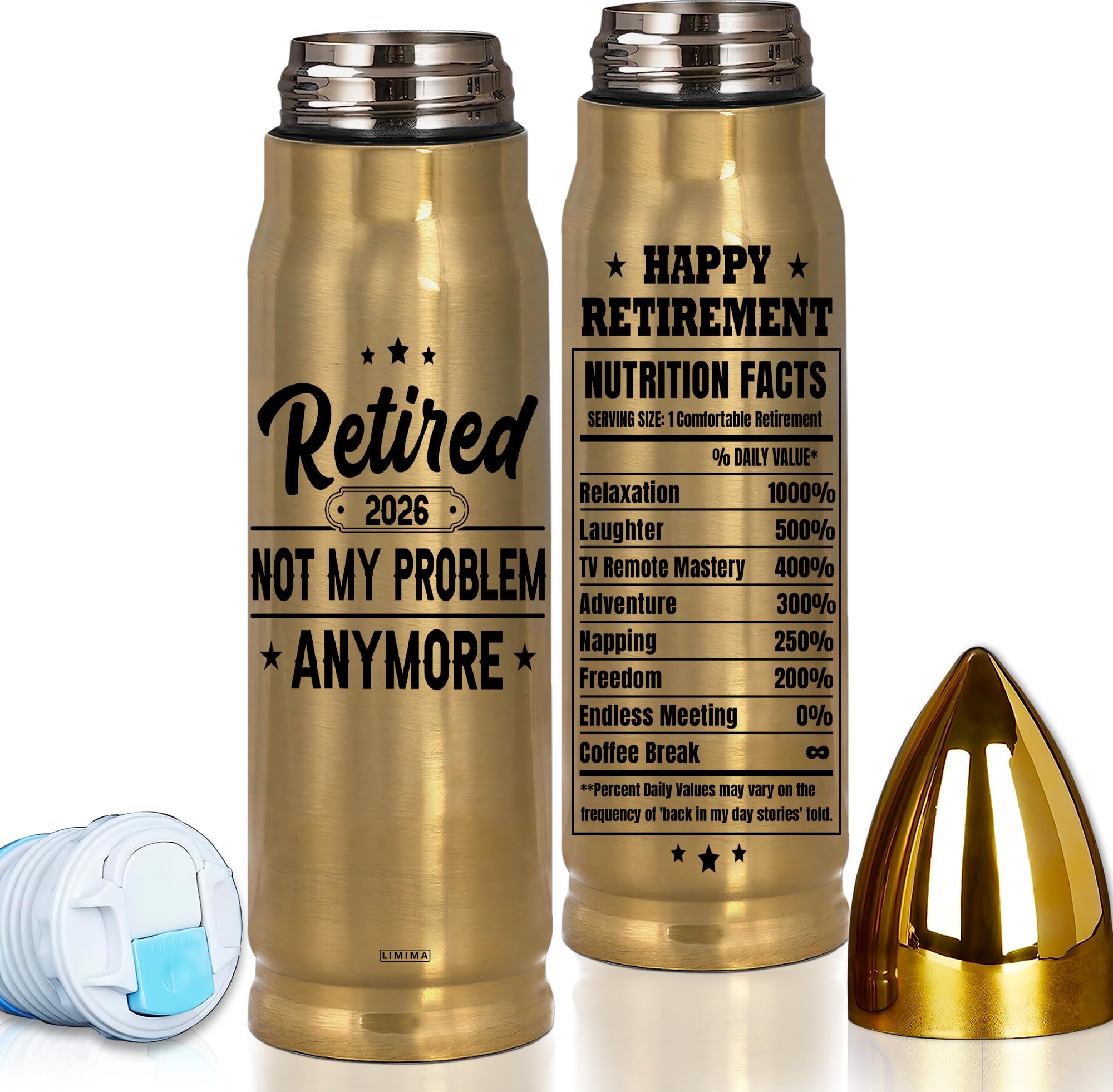 Retirement Gifts for Men - Happy Retirement Gifts for Men, Husband, Boyfriend, Father, Boss - Retired Not My Problem Anymore 17oz Tumbler - Dad Birthday Gift - Coworker Leaving, Goodbye Gift