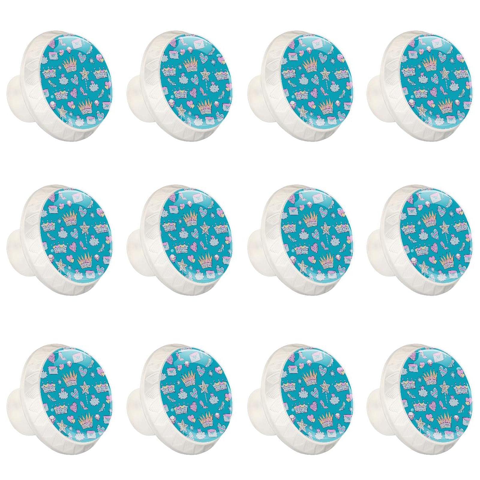 Boutons d'armoires de cuisine ronds en lot de 12 poignées robustes