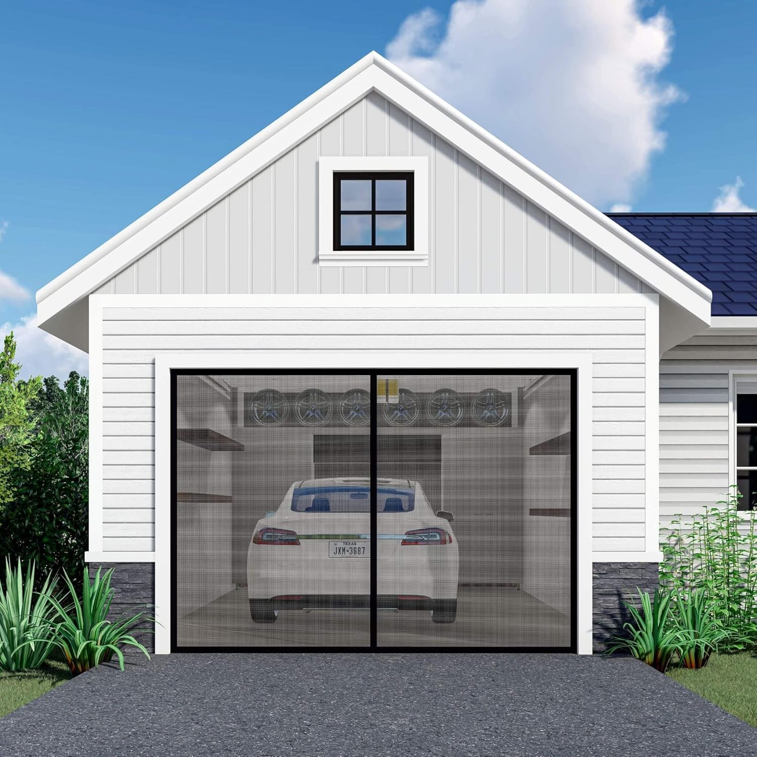 Garage Door Screen 10x7 FT and All Other Sizes Easy