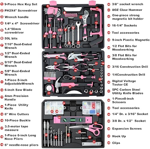 Miniatura 3 de Kit de herramientas de reparación del hogar de 325 piezas