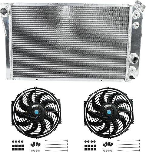 Miniatura 63 de Radiador de aluminio AA5052 de 3 filas compatible con Dodge Ram 2009-2021 1500 2500 3500 4000 V6 V8 Pickup AT/MT 3 filas,1 fila,Ventilador