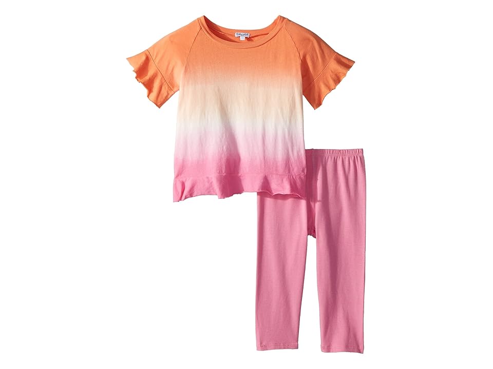 

Splendid Littles Dip-Dye Open Back Top Set (Little Kids) (Desert Flower/Dip-Dye) Girl's Active Sets