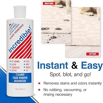 INCREDIBLE! Stain Remover | Instant Spot Remover for New & Old Stains