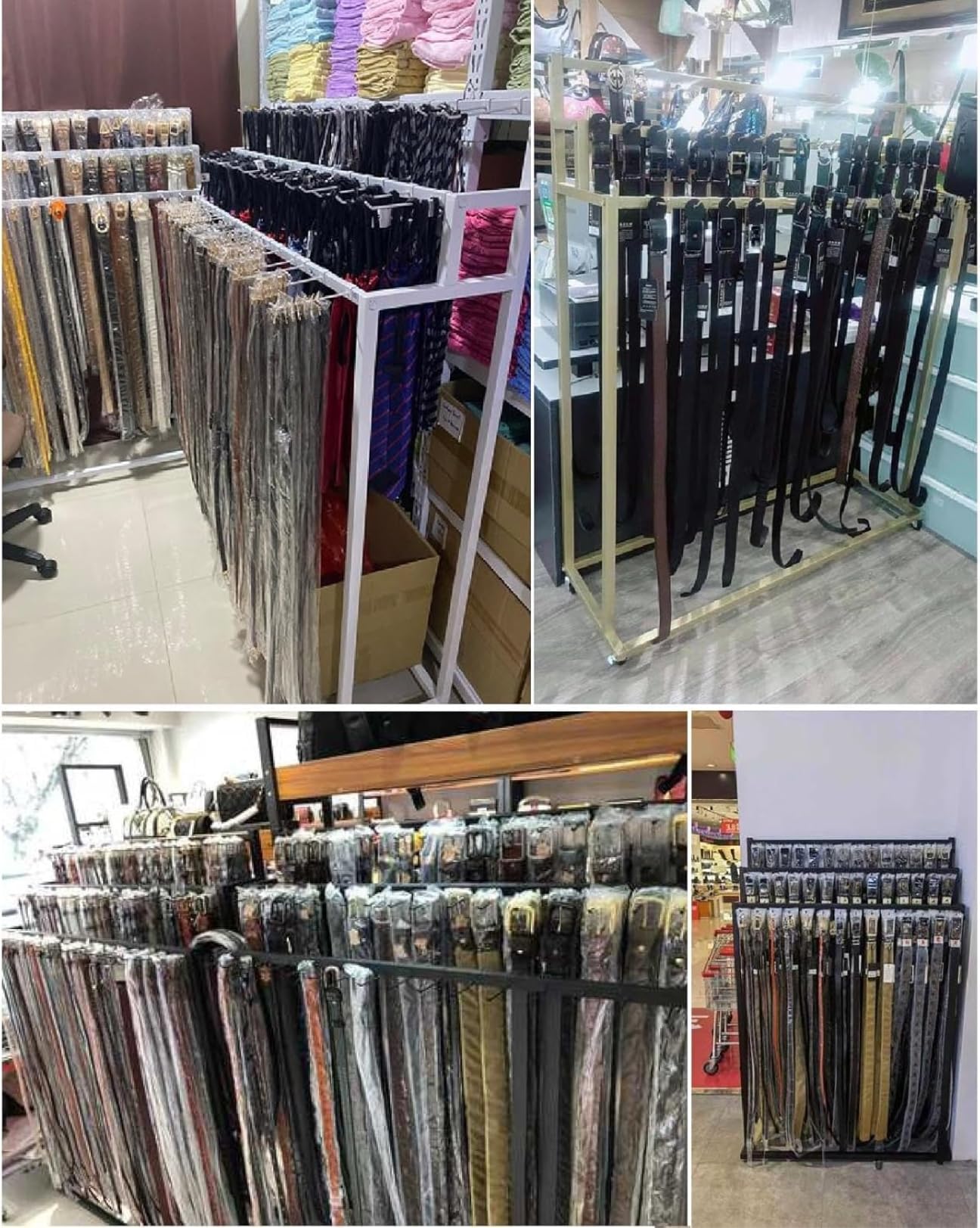 Gürtel-Organizer für Schrank, robuster Metall-Gürtelbügel mit 12 Haken, hält Krawatten, Schals, Geldbörsen, ideal für kleine Räume