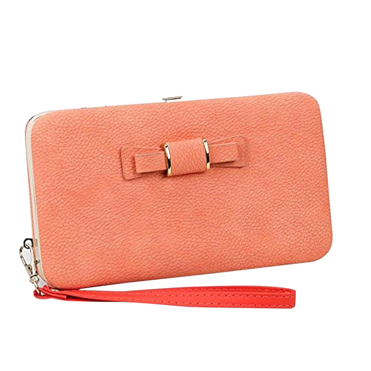 red designer wallet womens